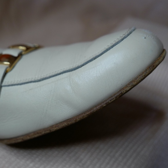 Salvatore Ferragamo loafers, off-white color, 10B - Picture 5 of 16